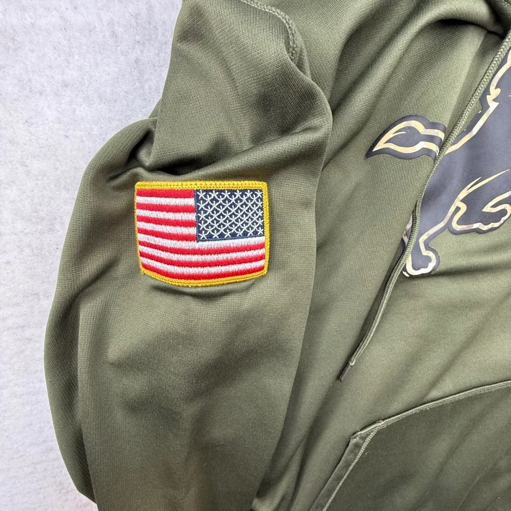 Nike NFL Detroit Lions Salute to Service limited RARE Hoodie‎ Green Men's large